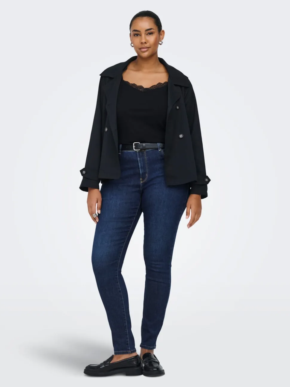 CARALLY Middels høy midje Skinny Fit Jeans