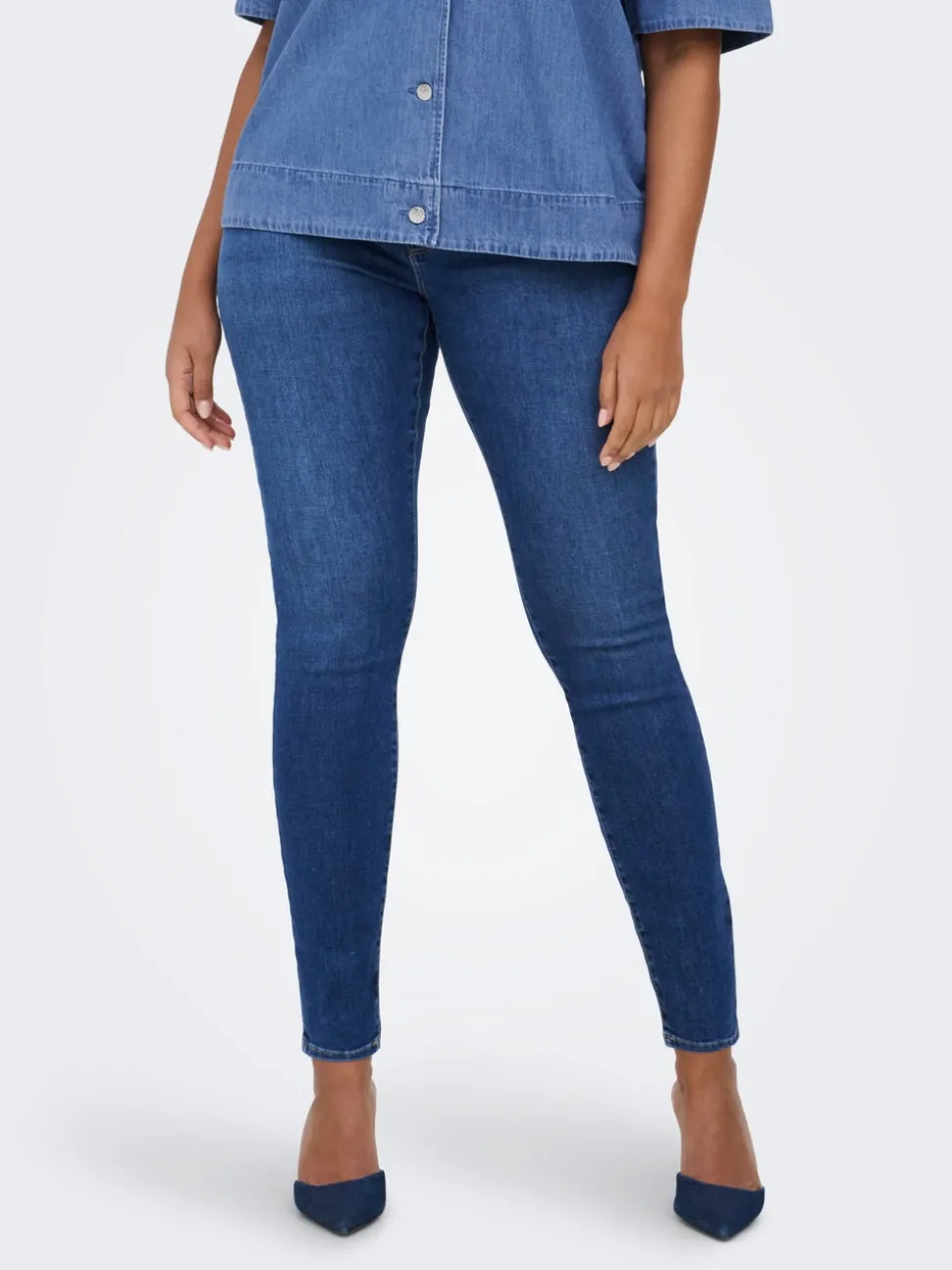 CARALLY Middels høy midje Skinny Fit Jeans