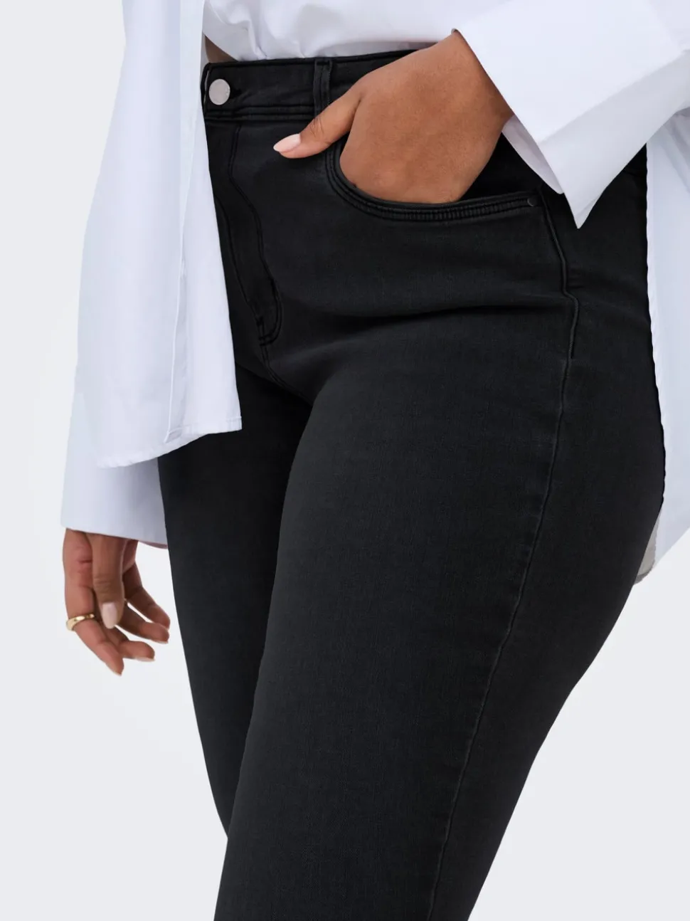 CARALLY Middels høy midje Skinny Fit Jeans