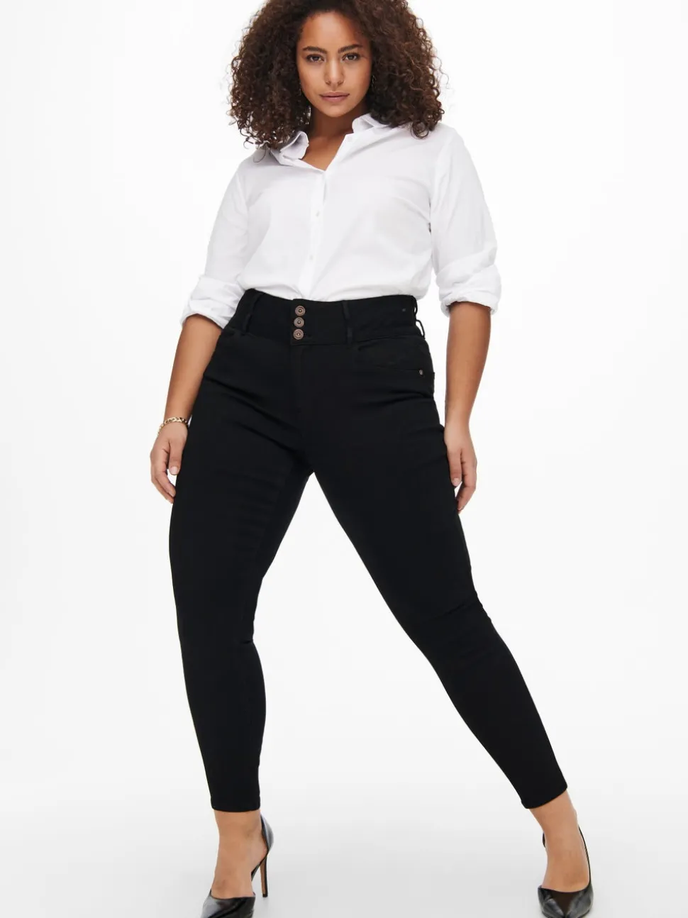CARANNA Høy midje Skinny Fit Ankellengde Jeans
