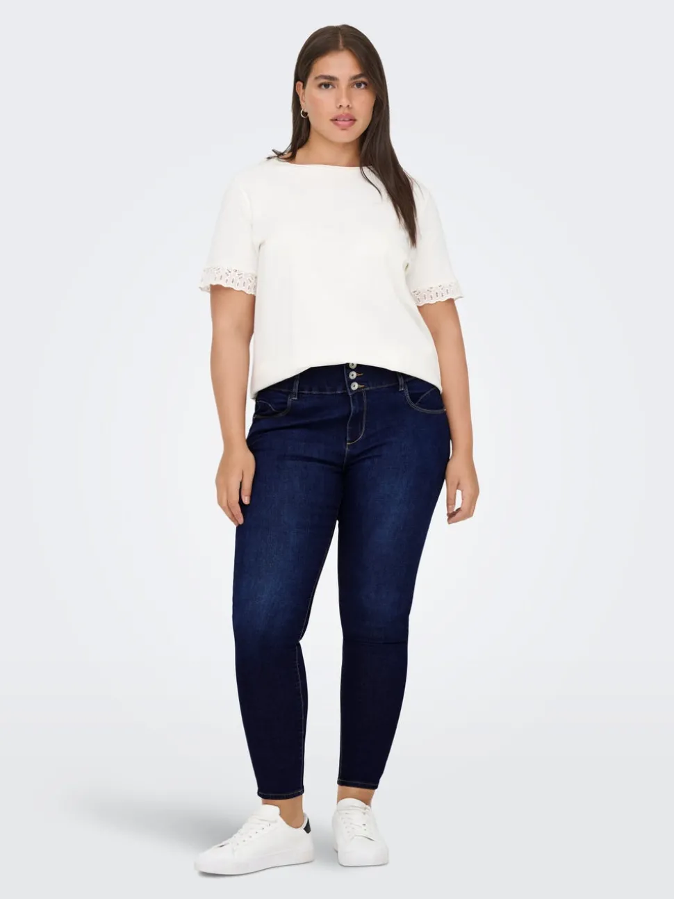 CARANNA Høy midje Skinny Fit Ankellengde Jeans