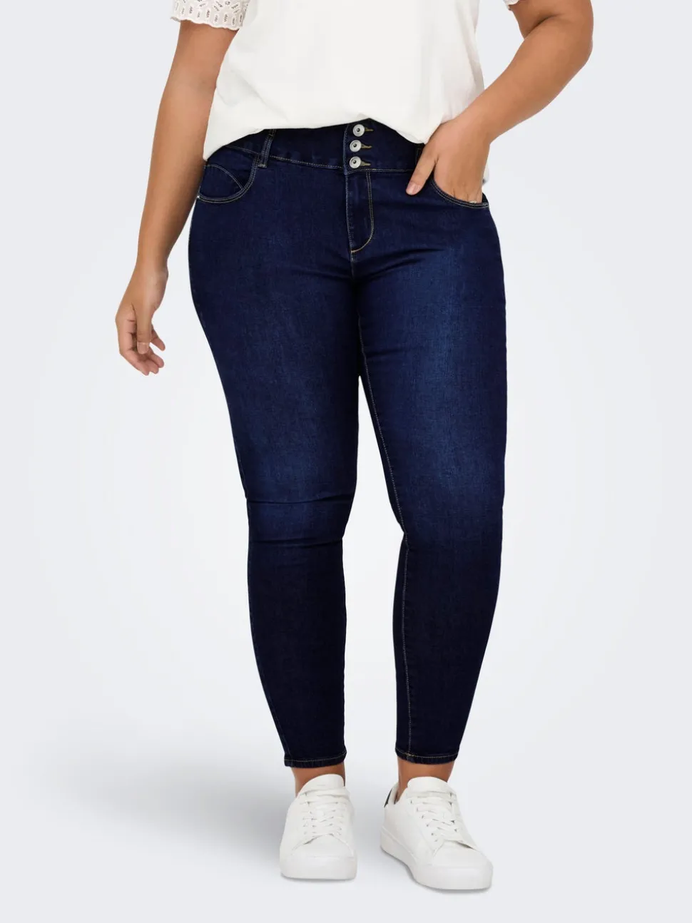 CARANNA Høy midje Skinny Fit Ankellengde Jeans
