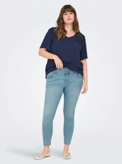 CARANNA Høy midje Skinny Fit Ankellengde Jeans