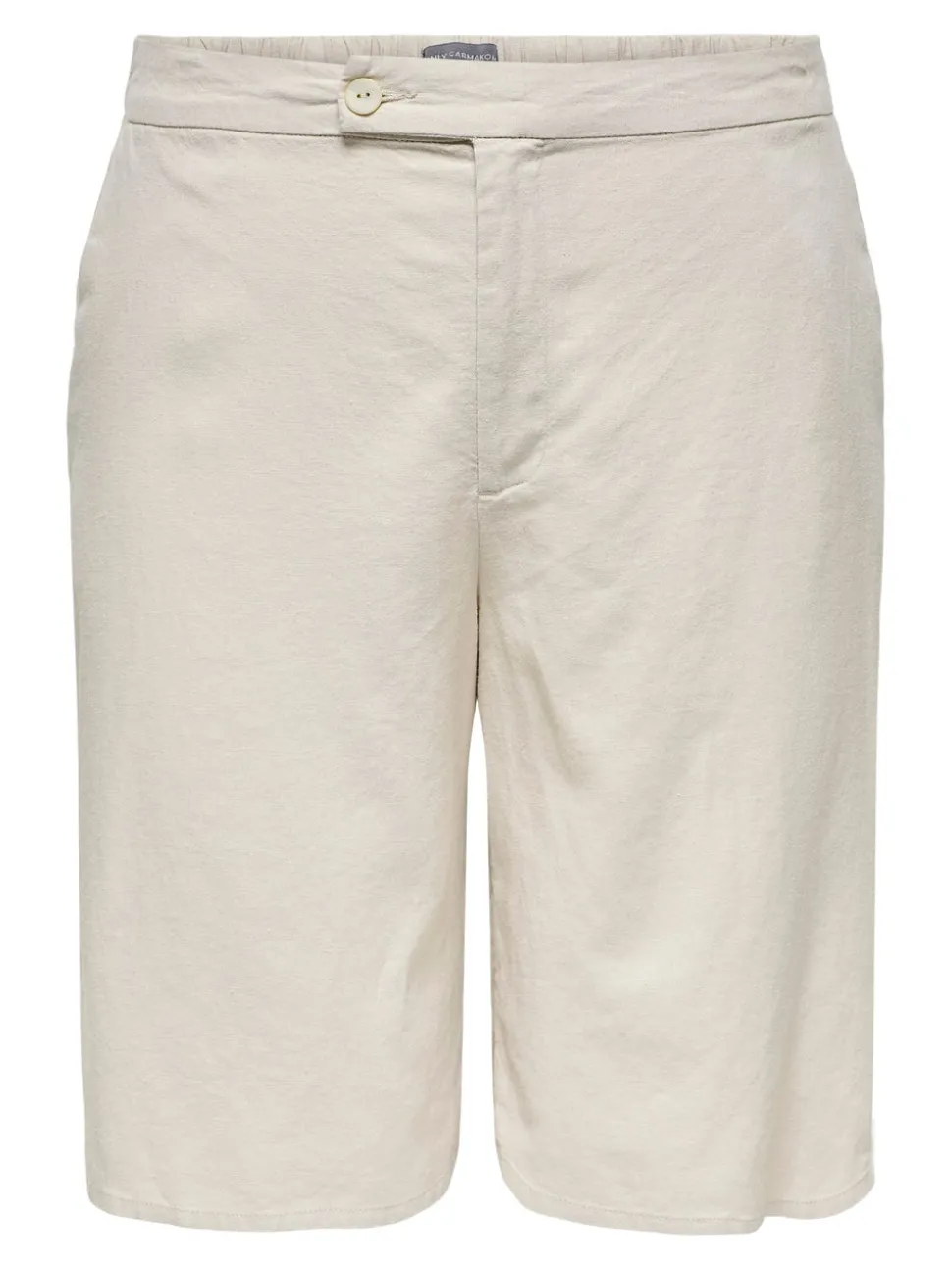 CARCARO Høy midje Regular Fit Lin Bermudashorts