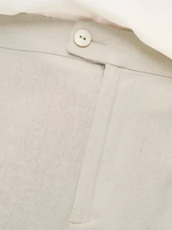CARCARO Høy midje Regular Fit Lin Bermudashorts