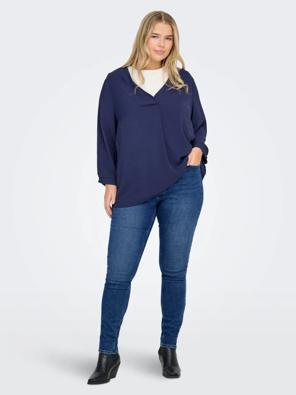 CARCRUZ Høy midje Skinny Fit Ankellengde Jeans