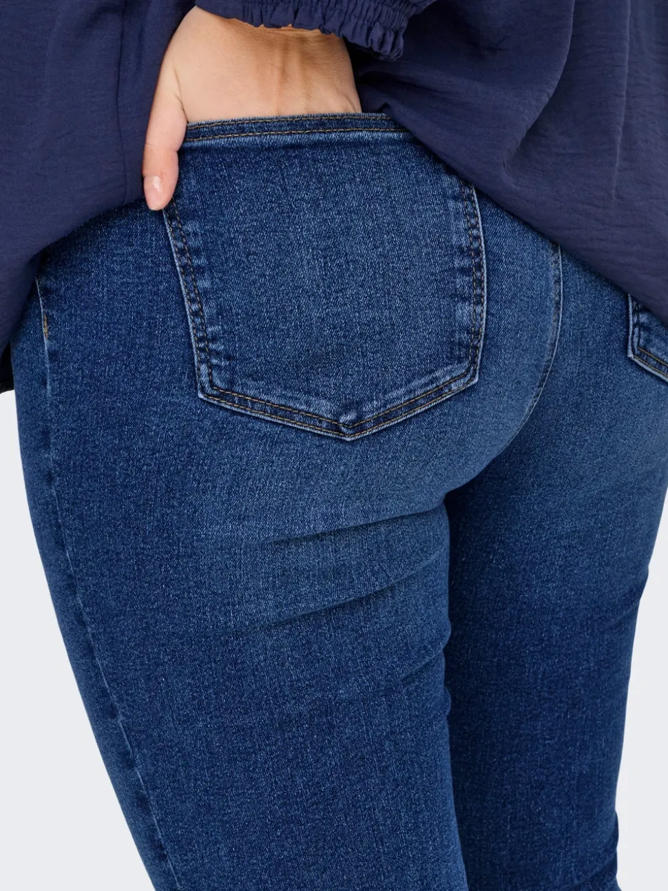 CARCRUZ Høy midje Skinny Fit Ankellengde Jeans