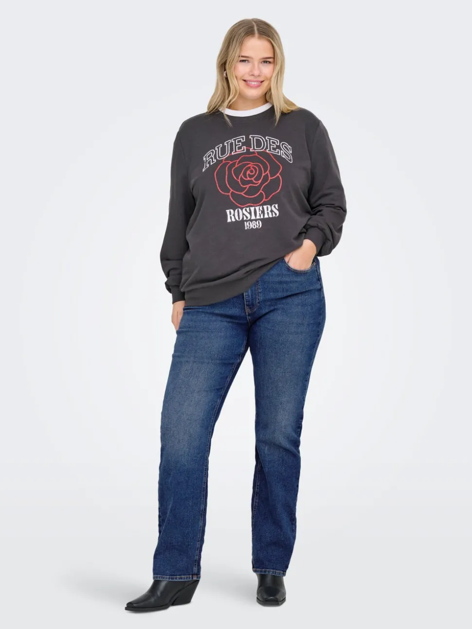 CARCRUZ Høy midje Straight Fit Jeans