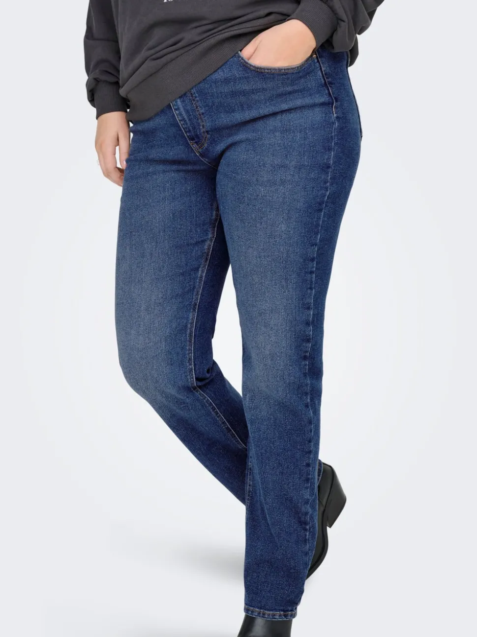 CARCRUZ Høy midje Straight Fit Jeans