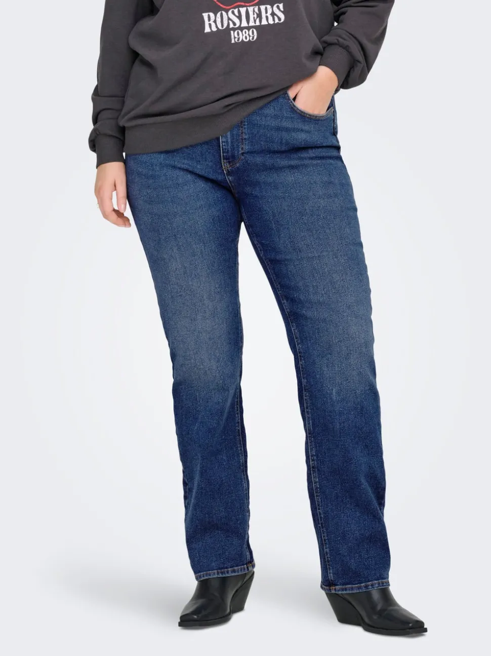 CARCRUZ Høy midje Straight Fit Jeans