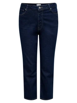 CAREMILY Høy midje Straight Fit Ankellengde Jeans