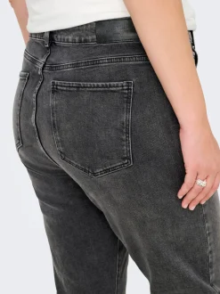 CAREMILY Høy midje Straight Fit Jeans
