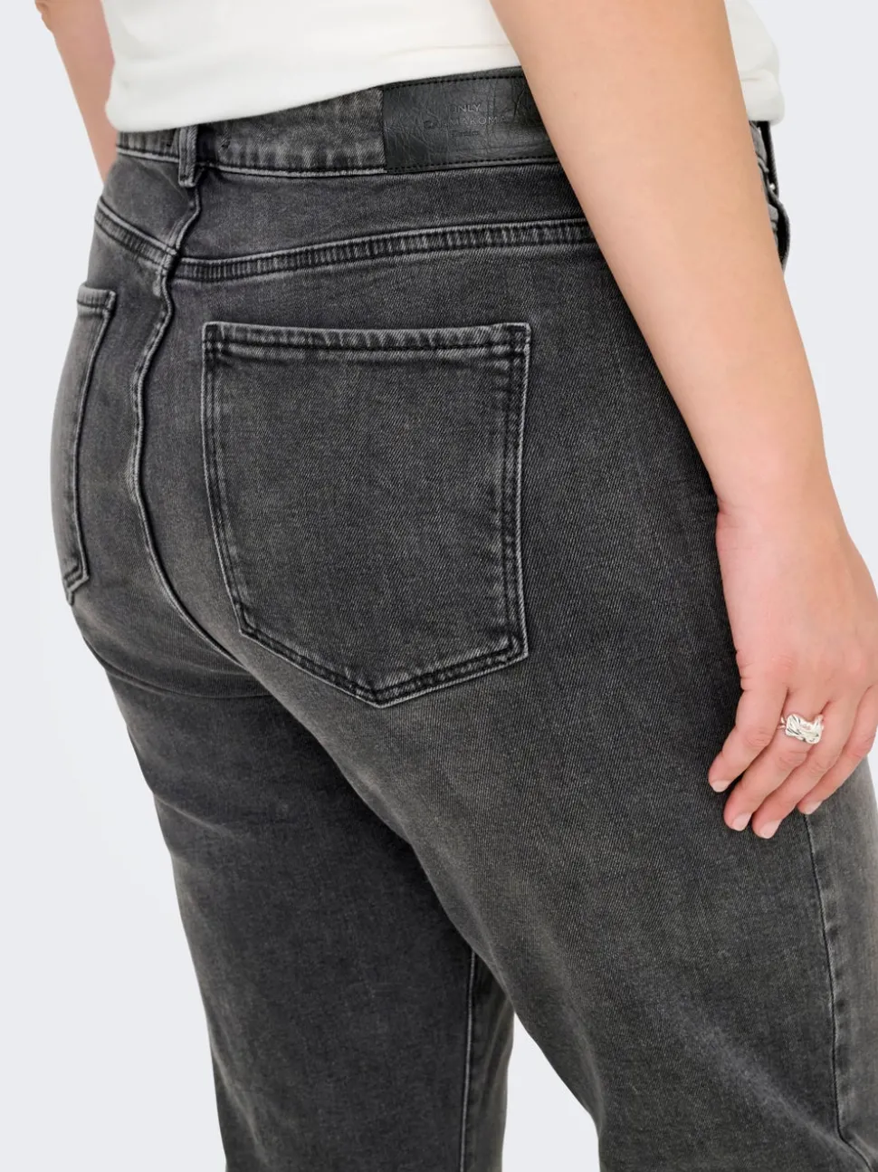 CAREMILY Høy midje Straight Fit Jeans