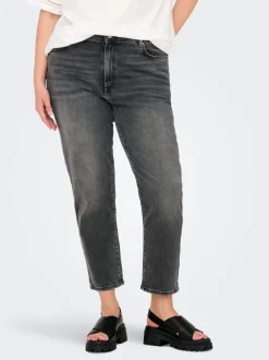 CAREMILY Høy midje Straight Fit Jeans