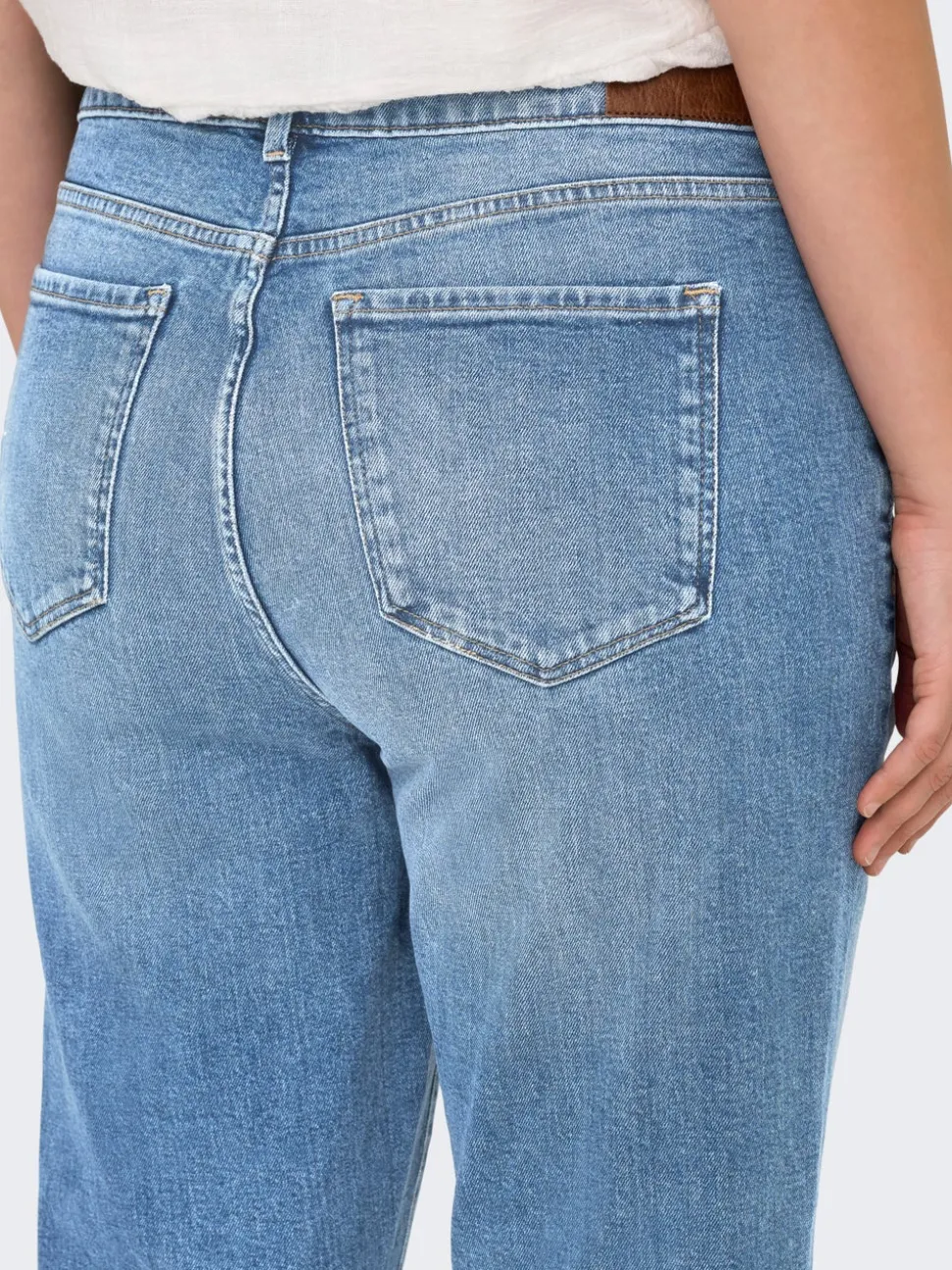 CAREMILY Høy midje Straight Fit Jeans