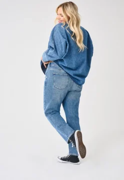 CAREMILY Høy midje Straight Fit Jeans