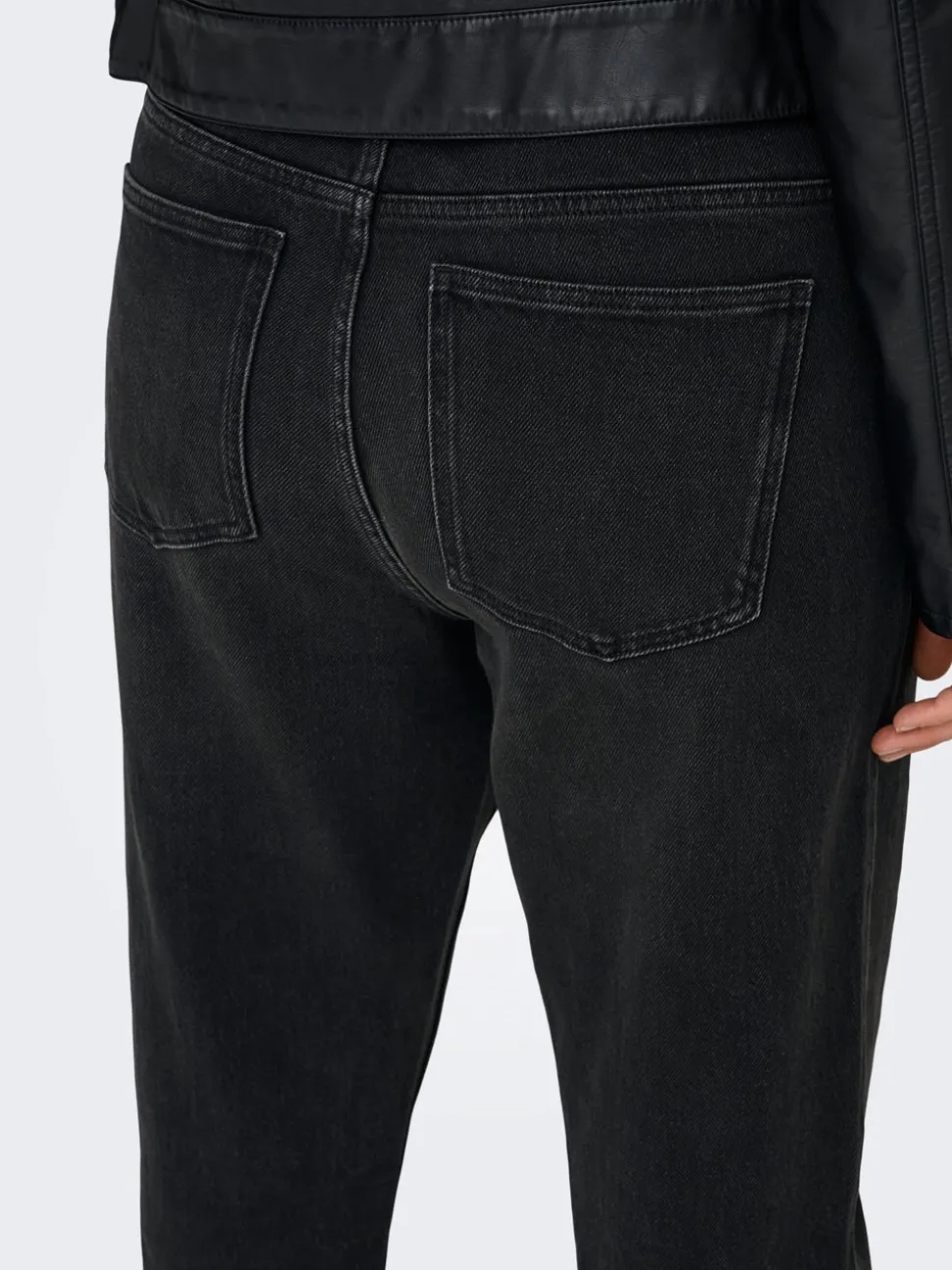 CAREMILY Høy midje Straight Fit Ankellengde Jeans