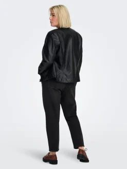 CAREMILY Høy midje Straight Fit Ankellengde Jeans
