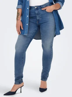 CARFOREVER Høy midje Skinny Fit Jeans