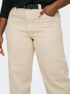 CARFRANKIE Høy midje Barrel-passform Ankellengde Jeans