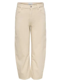 CARFRANKIE Høy midje Barrel-passform Ankellengde Jeans