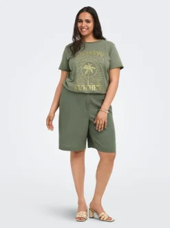 CARGOA Loose fit Lin Skreddersydd shorts