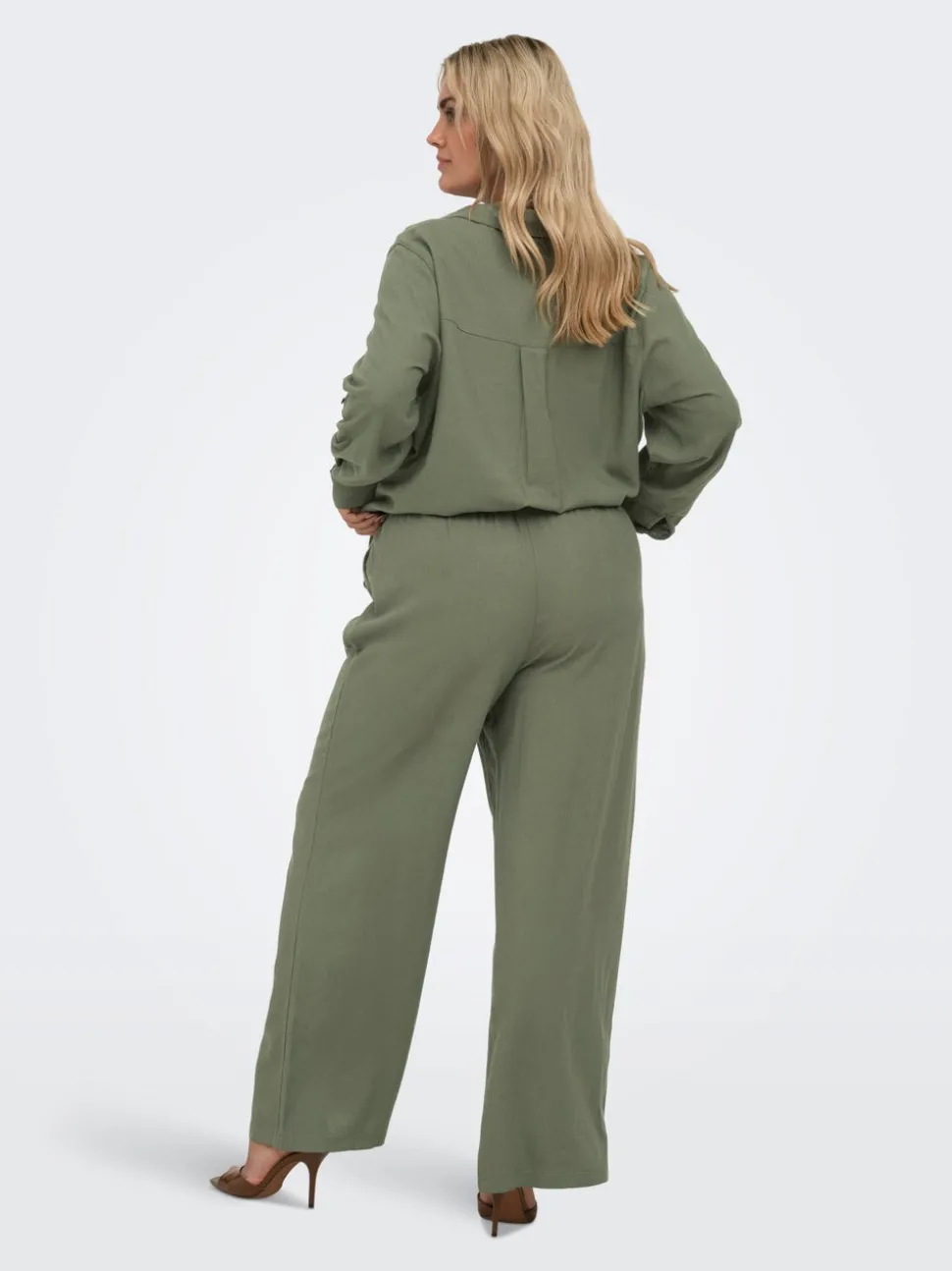 CARGOA Straight Fit Lin Bukser