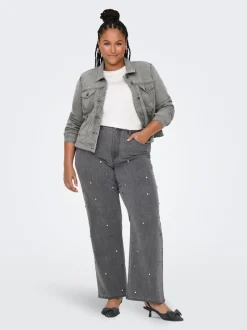 CARHOPE Høy midje Wide Leg Fit Jeans