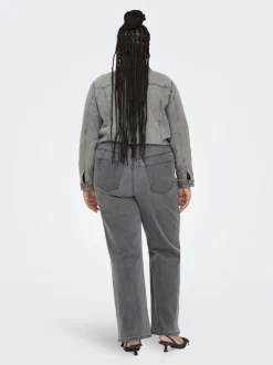 CARHOPE Høy midje Wide Leg Fit Jeans