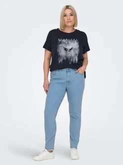 -CARHUSH Middels høy midje Skinny Fit Ankellengde Jeans