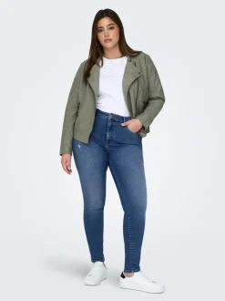 CARICONIC Høy midje Skinny Fit Ankellengde Jeans