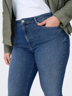 CARICONIC Høy midje Skinny Fit Ankellengde Jeans
