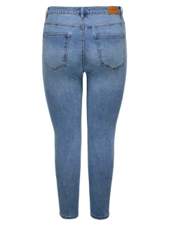 CARICONIC Høy midje Skinny Fit Ankellengde Jeans
