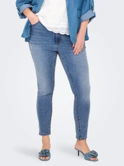 CARICONIC Høy midje Skinny Fit Ankellengde Jeans