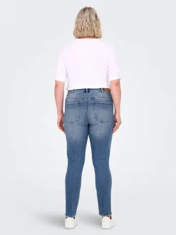 CARICONIC Høy midje Skinny Fit Ankellengde Jeans