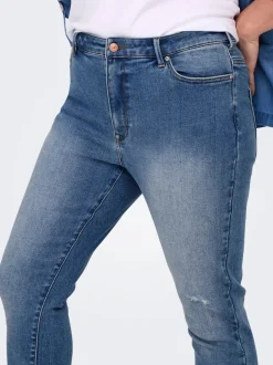CARICONIC Høy midje Skinny Fit Ankellengde Jeans