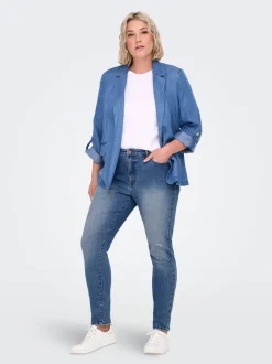 CARICONIC Høy midje Skinny Fit Ankellengde Jeans