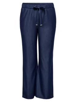 CARIRIA Wide Leg Fit Lin Bukser med vide ben
