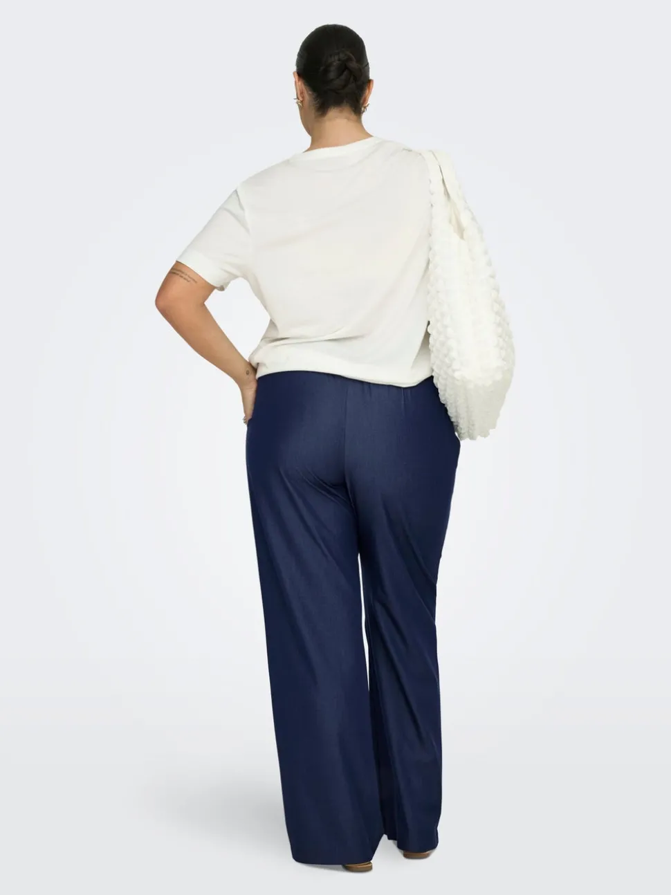 CARIRIA Wide Leg Fit Lin Bukser med vide ben