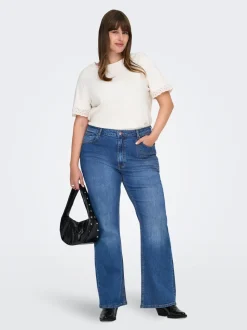 CARJUICY Høy midje Flared Fit Jeans