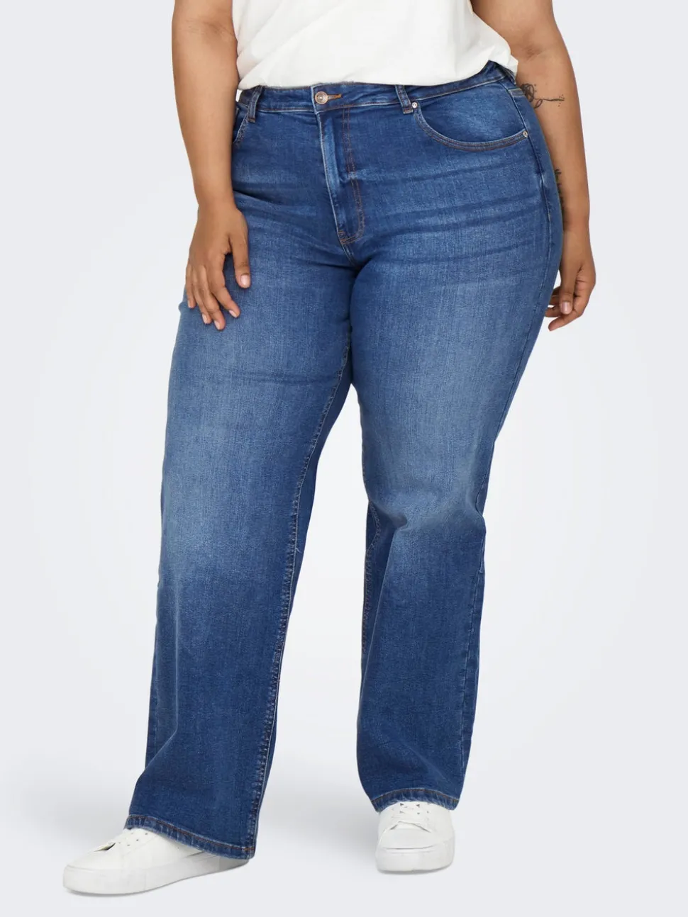 CARJUICY Høy midje Wide Leg Fit Jeans