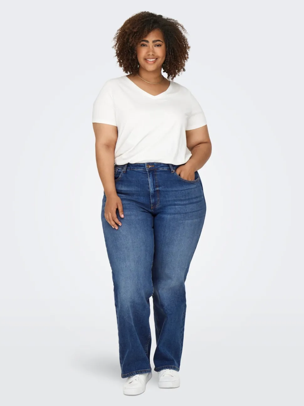 CARJUICY Høy midje Wide Leg Fit Jeans