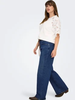 CARJUICY Høy midje Wide Leg Fit Jeans