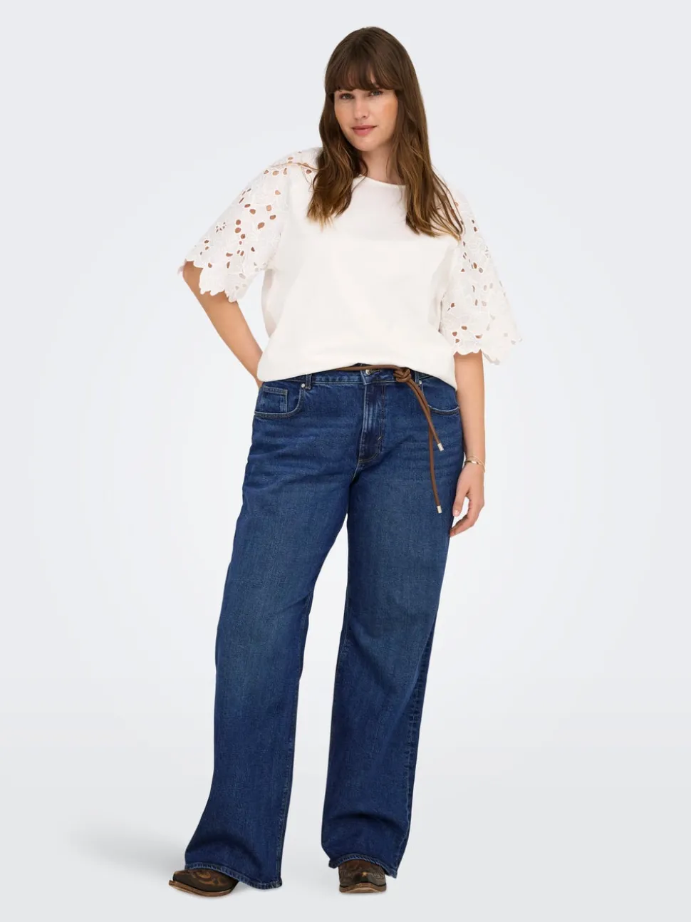 CARJUICY Høy midje Wide Leg Fit Jeans