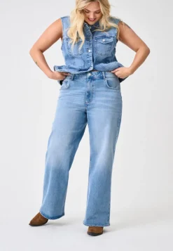 CARJUICY Høy midje Wide Leg Fit Jeans