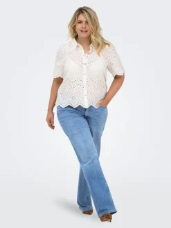 CARJULLES Lav midje Wide Leg Fit Jeans