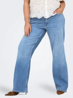 CARJULLES Lav midje Wide Leg Fit Jeans