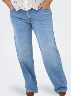 CARJULLES Lav midje Wide Leg Fit Jeans