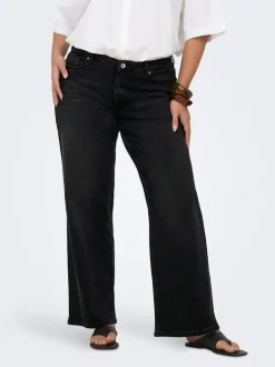 CARJULLES Lav midje Wide Leg Fit Jeans