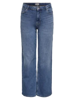 CARJULLES Middels høy midje Wide Leg Fit Jeans
